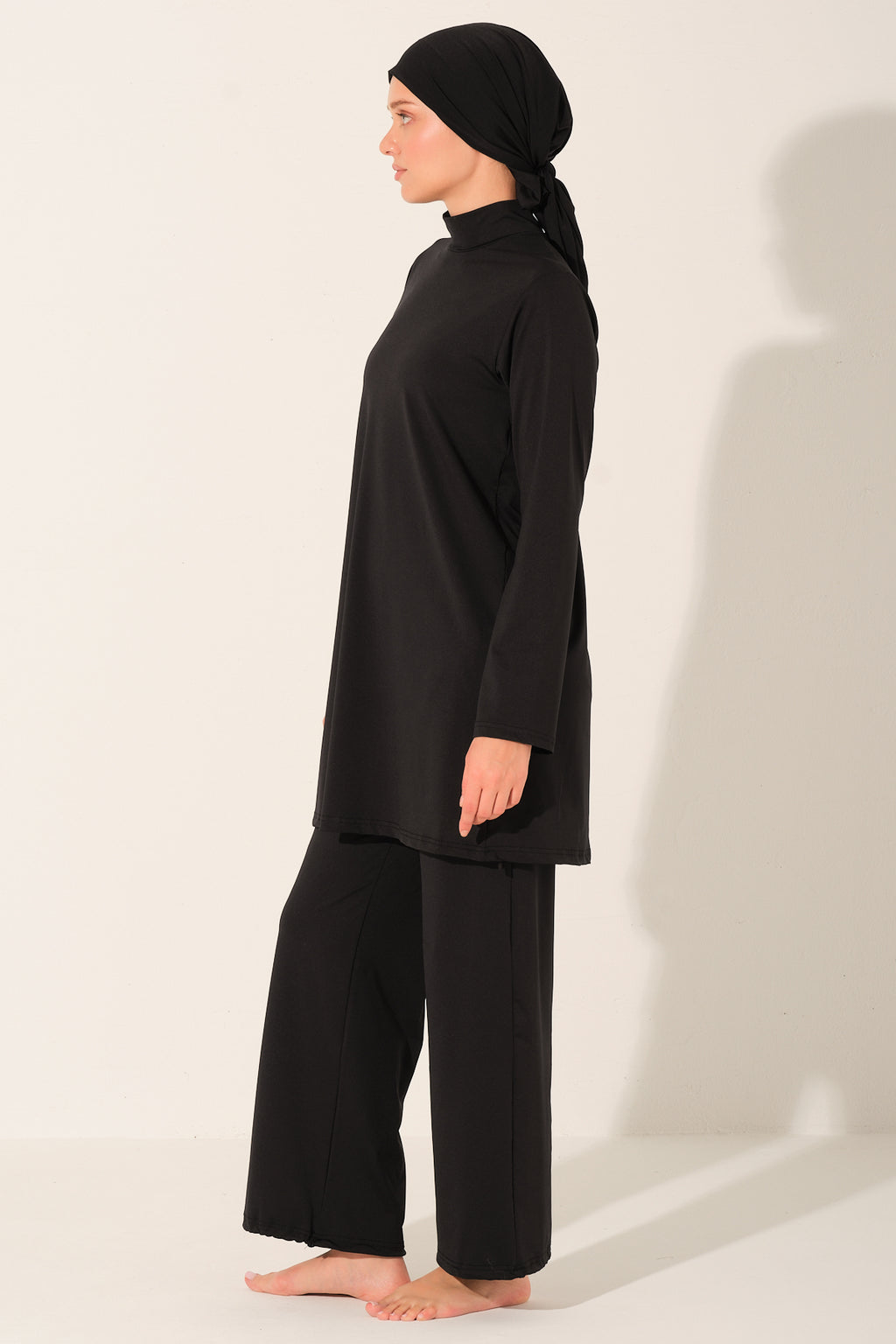 Black Base Layer Modest Swimsuit