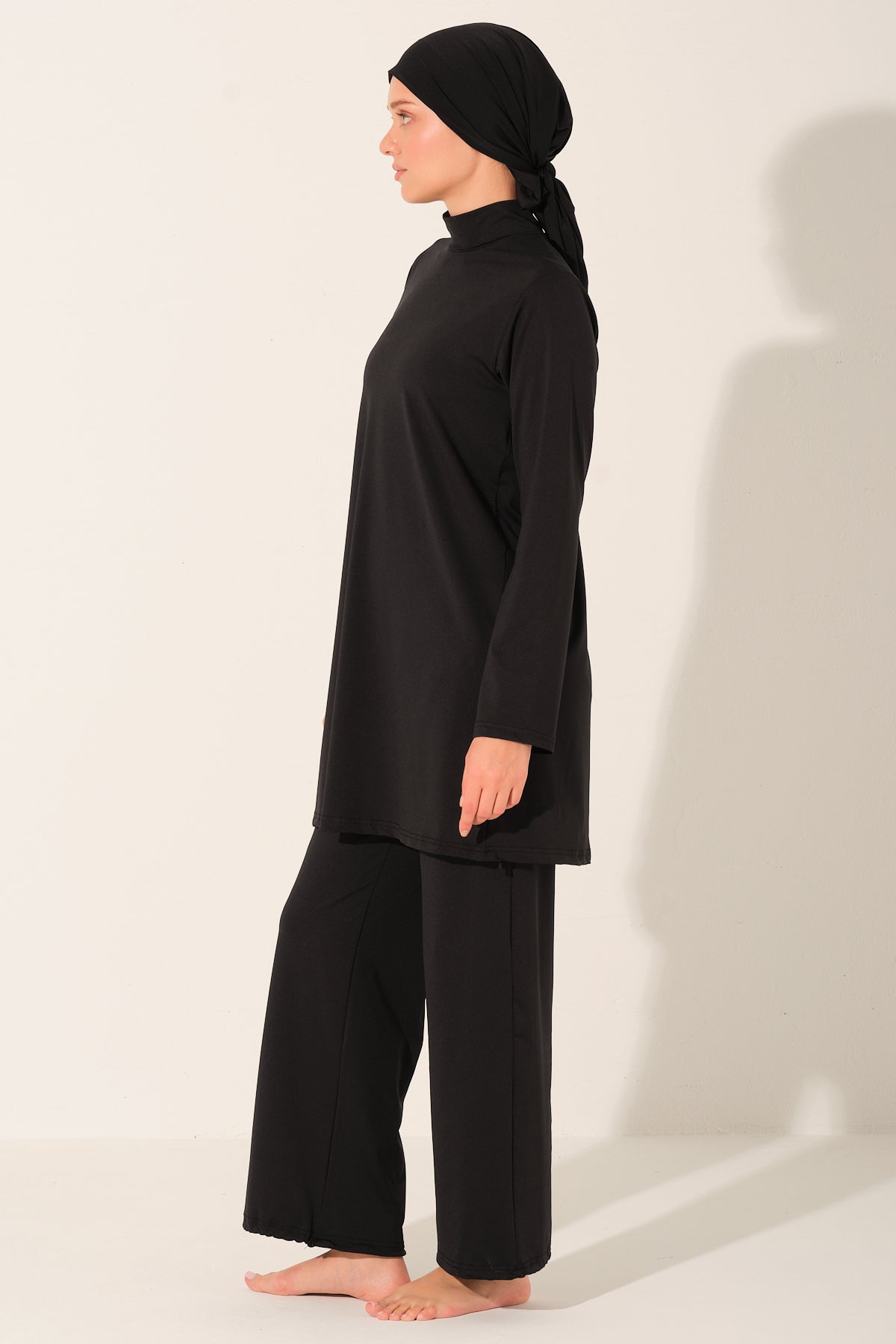 Black Base Layer Modest Swimsuit