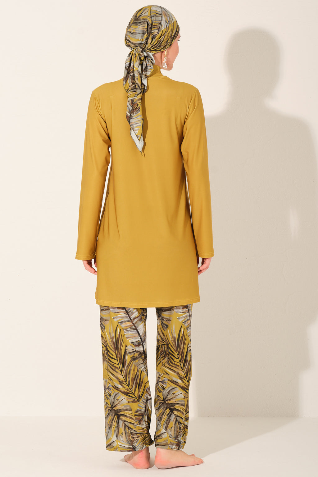 Golden Palm Modest Swimwear Set