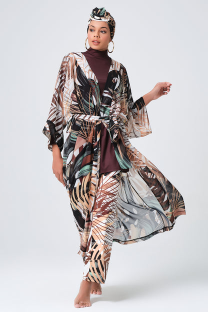 Lycra Fabric Printed Burkini & Kimono