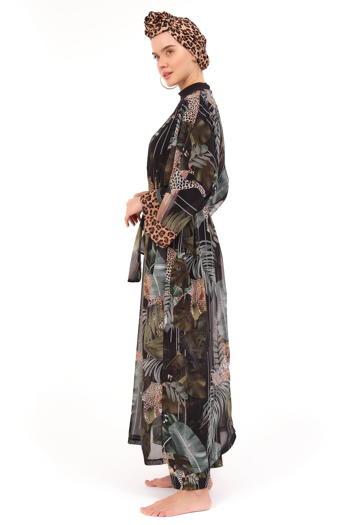 Lycra Fabric Printed Burkini & Kimono