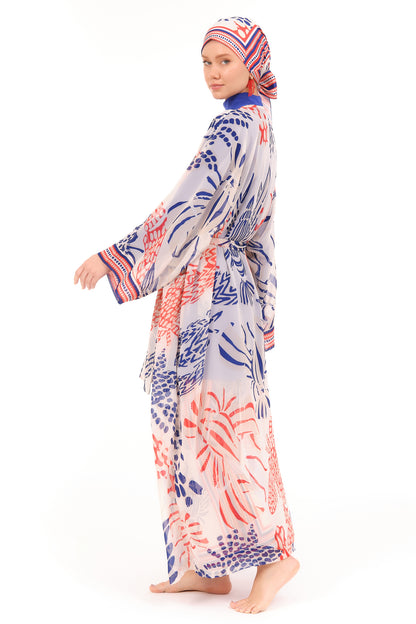 Lycra Fabric Printed Burkini & Kimono