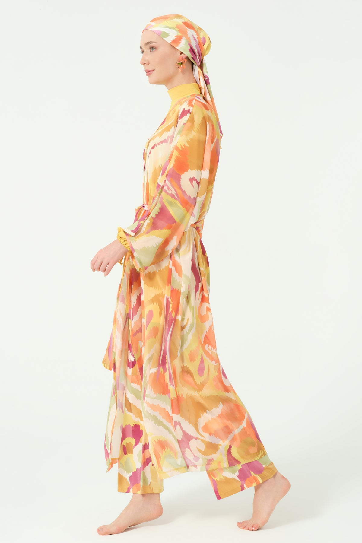 Golden Sunset Sheer Kimono