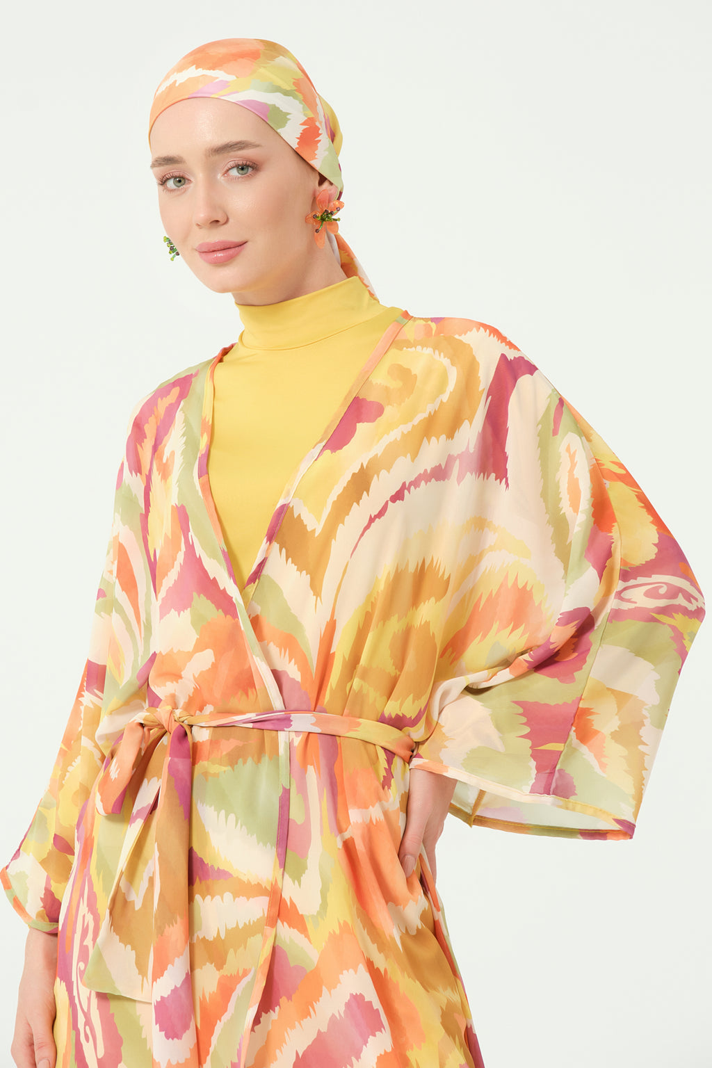 Golden Sunset Sheer Kimono