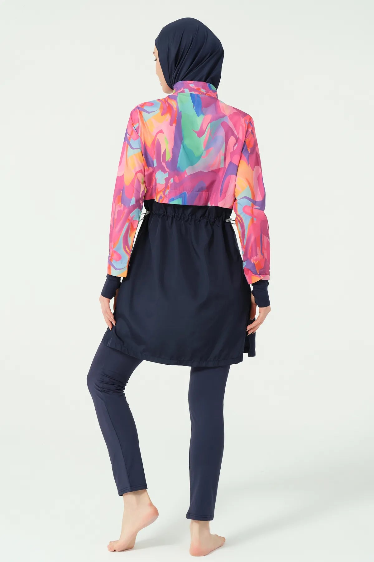 Abstract Elegance Modest Swimwear