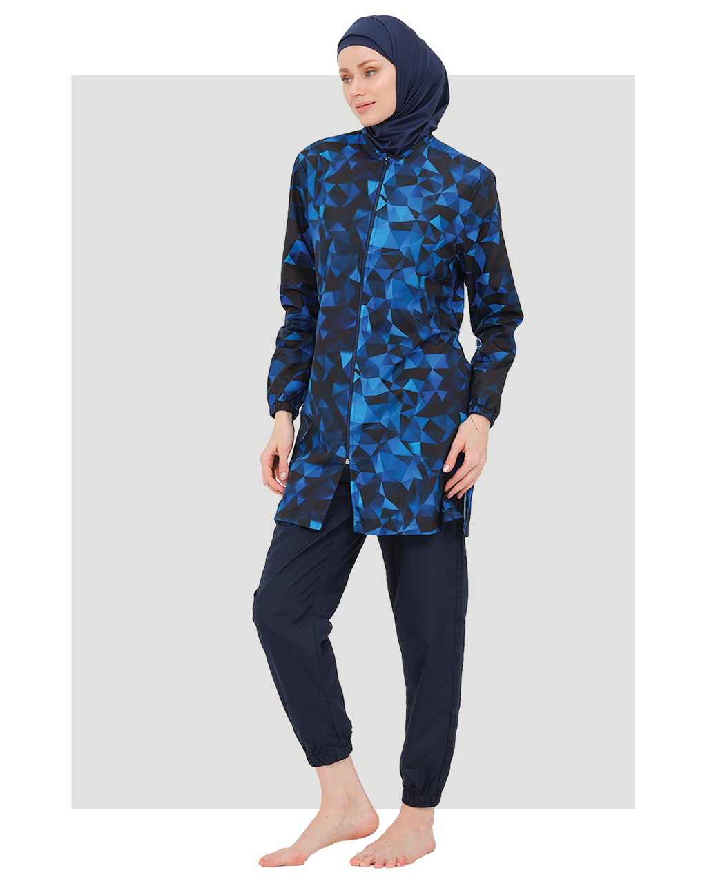 Blue Parachute Fabric Burkini