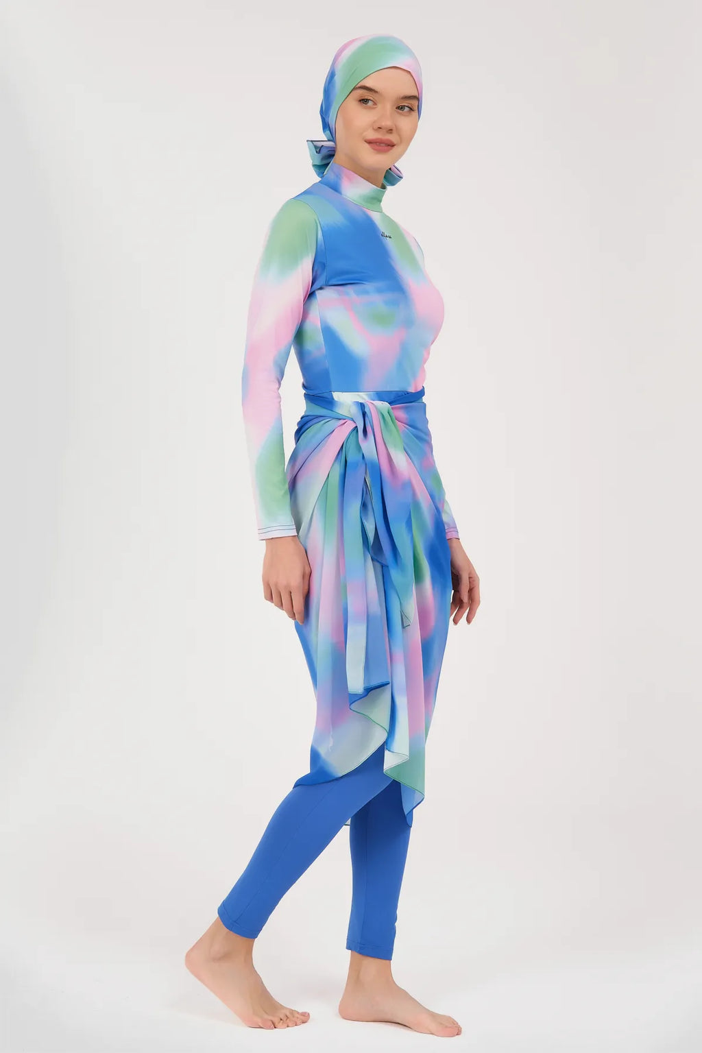 Modest Pastel Tie-Dye Sarong