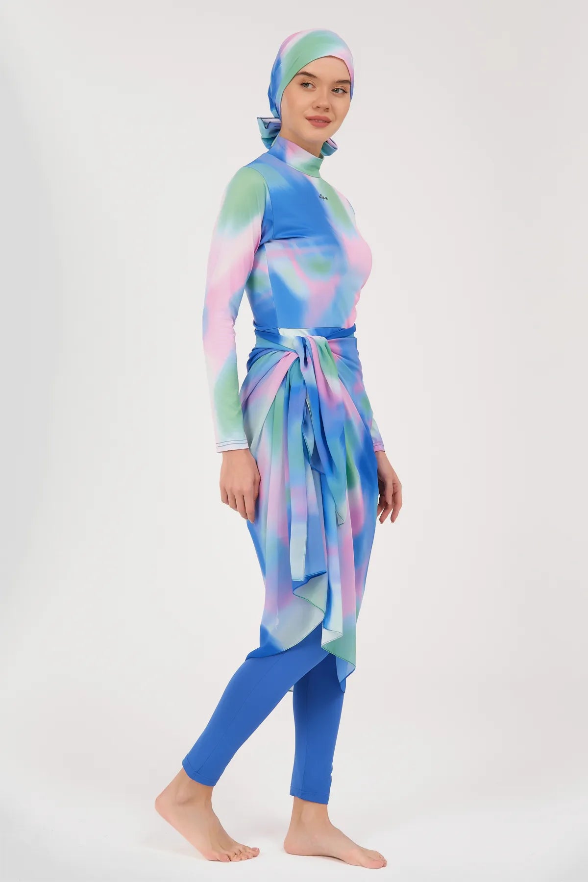 Modest Pastel Tie-Dye Sarong
