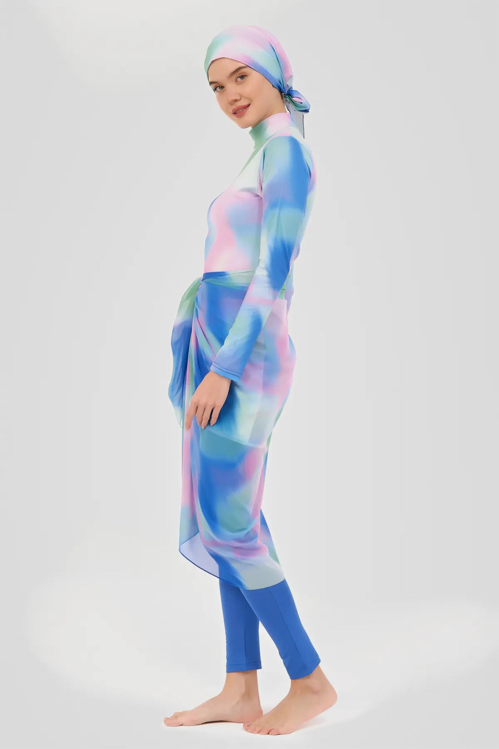 Modest Pastel Tie-Dye Sarong