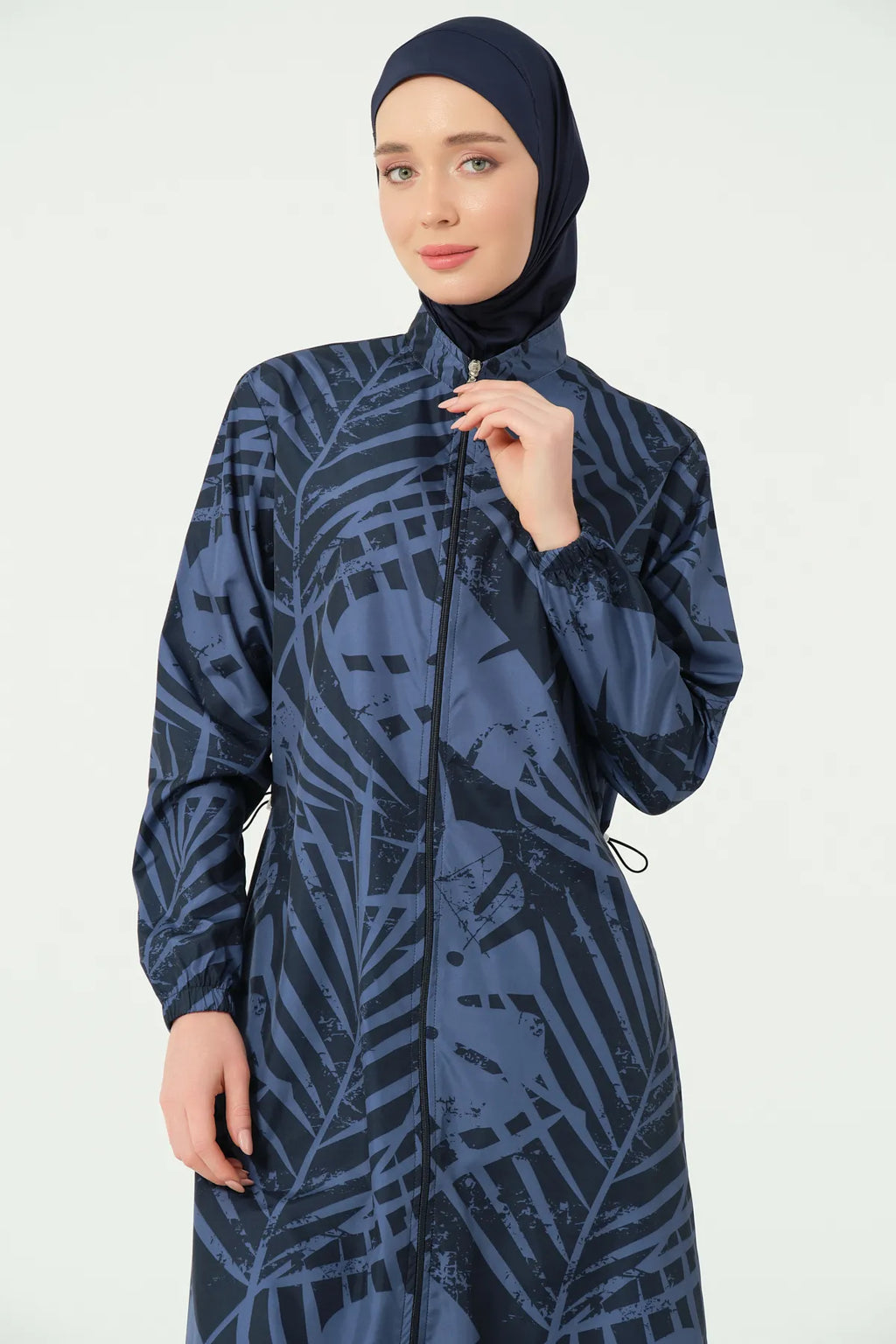 Navy Urban Chic Printed Burkini