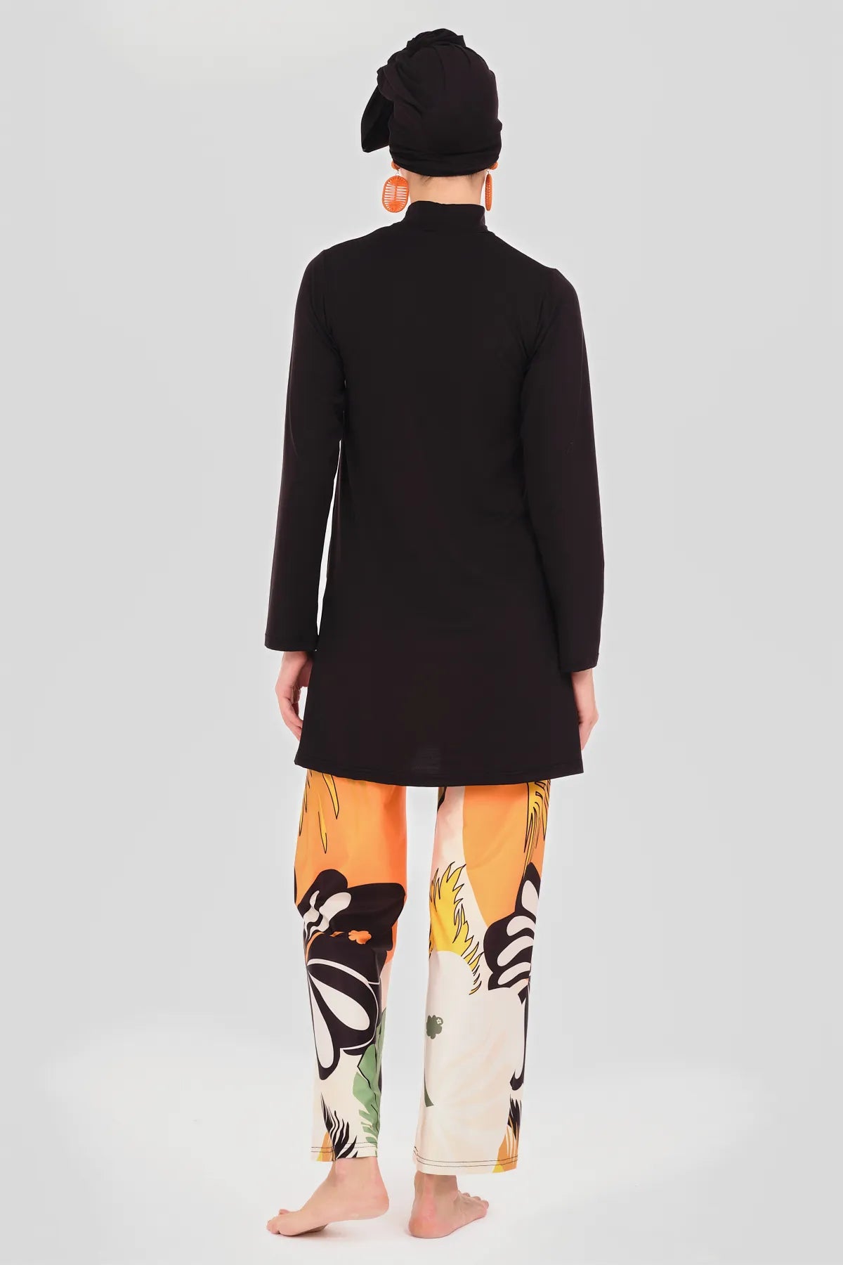 Noir Tropic Modest Swimwear
