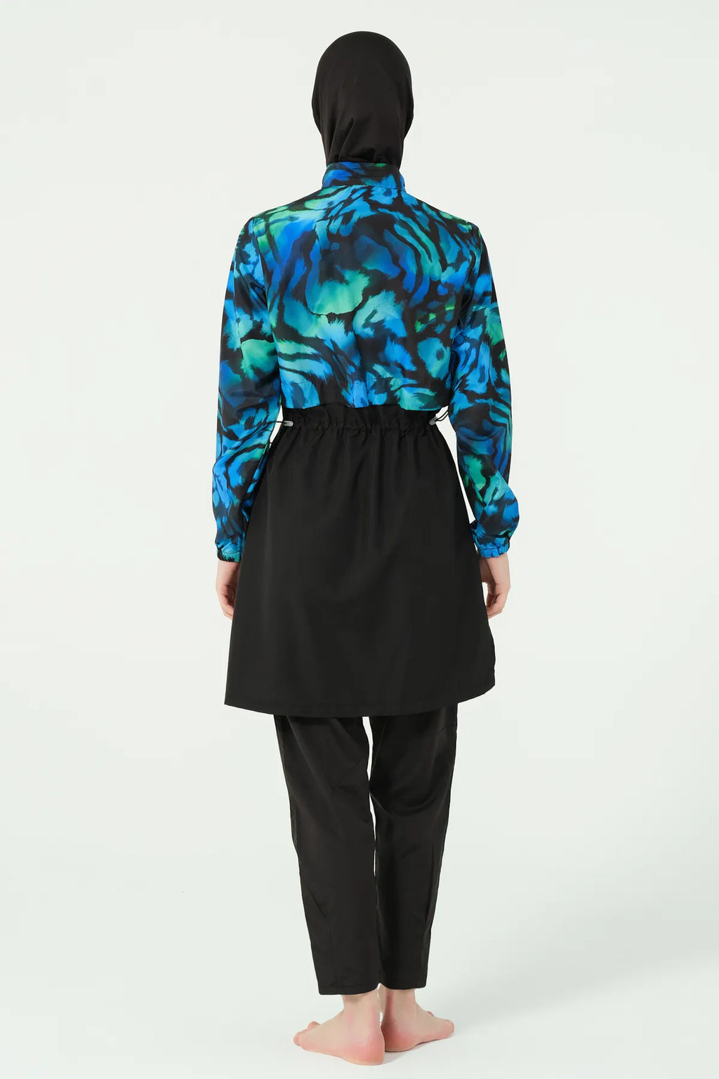 Full Set Burkini & Luxury Sheer Kaftan Kimono