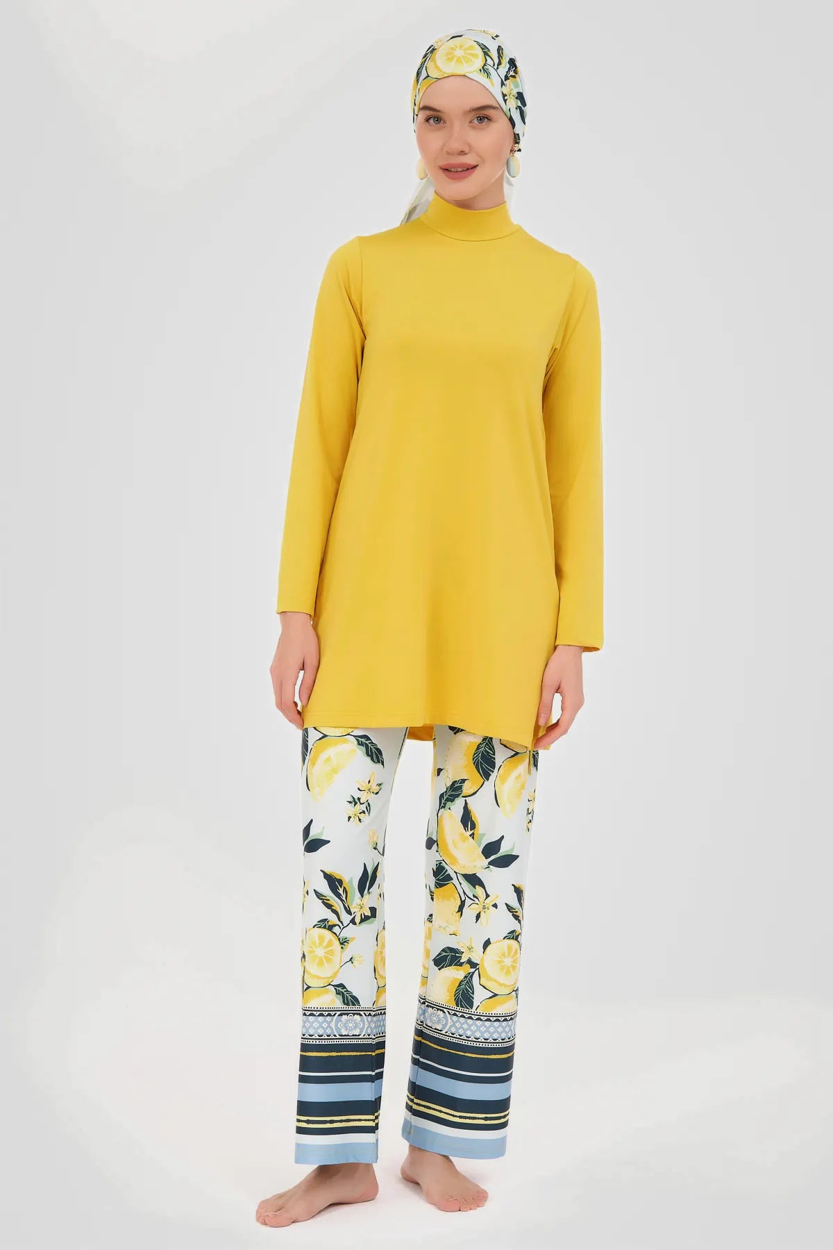 Sicilian Lemon Fresh & Vibrant Modest Swimwear