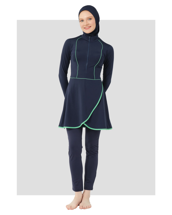 Sporty Chic Modest Swimsuit