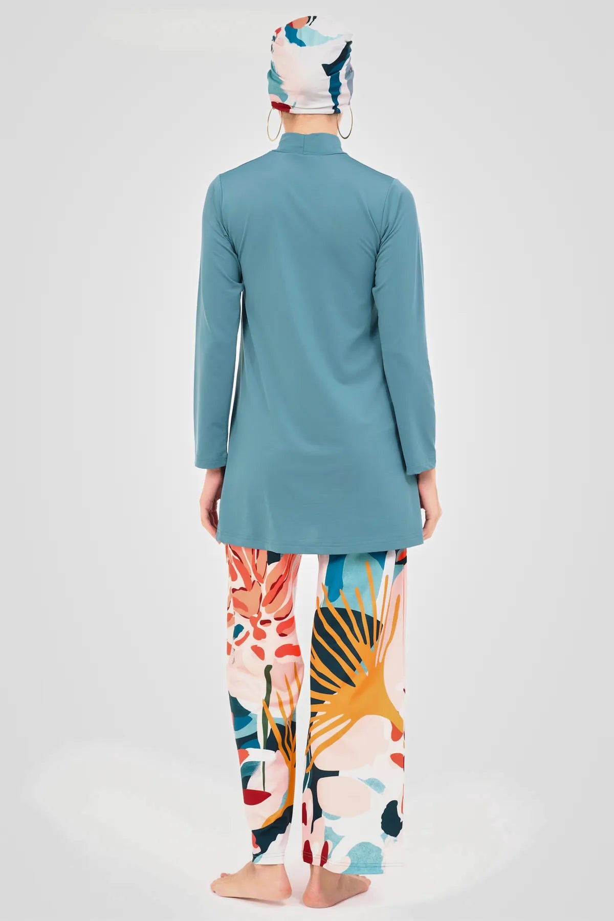 Tropical Bloom Modest Swimwear