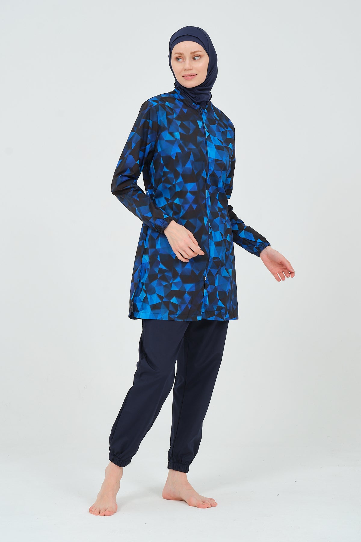Blue Parachute Fabric Burkini