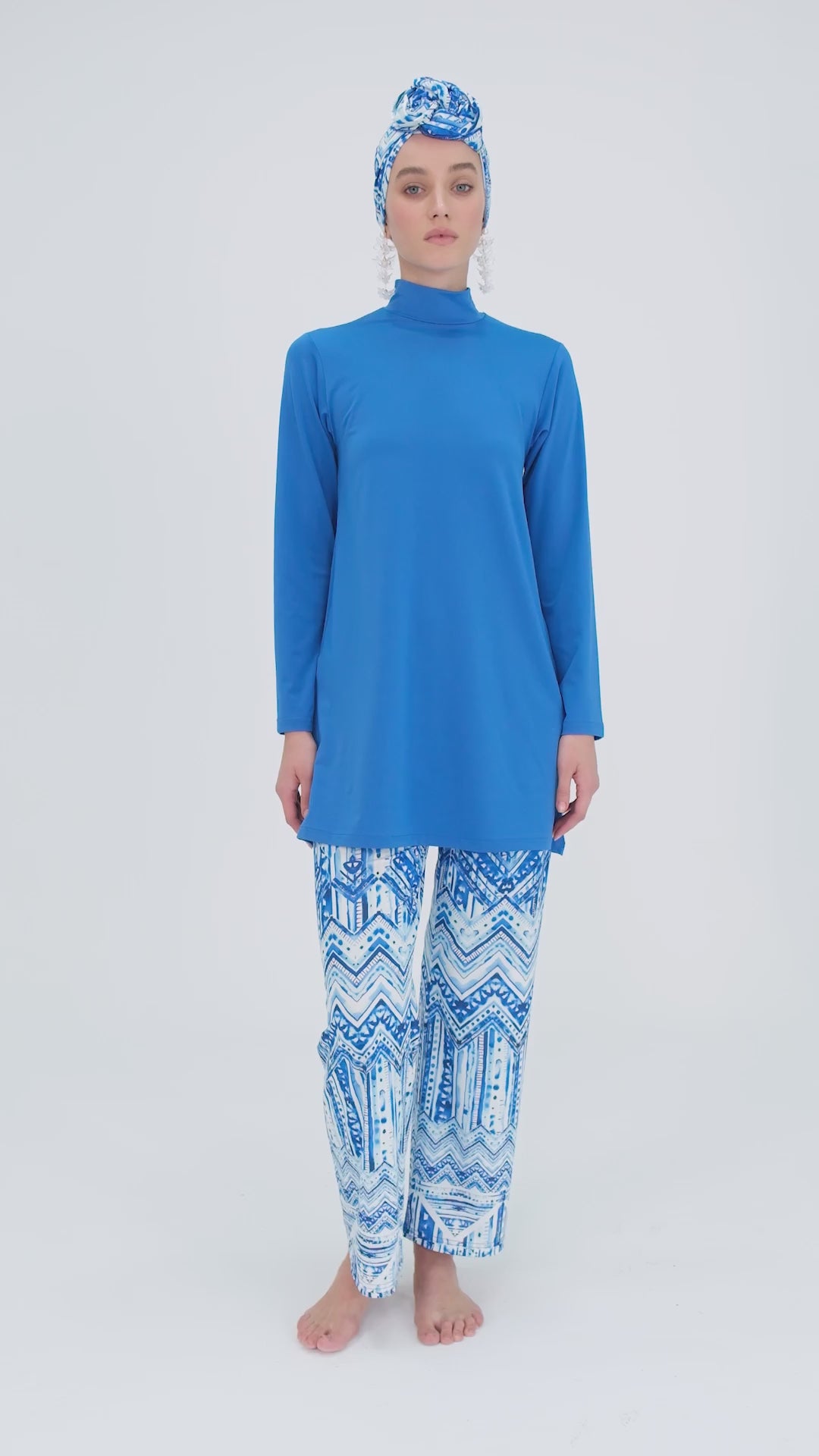 Oceanic Blue modest swimwear