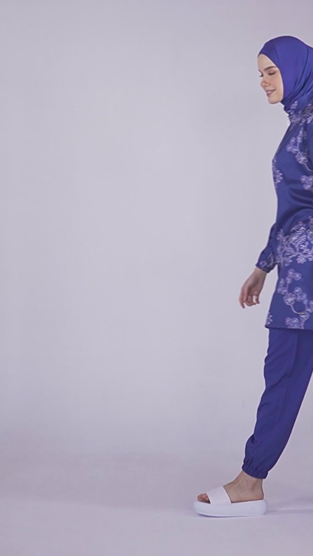 Modest Floral Embroidered Burkini