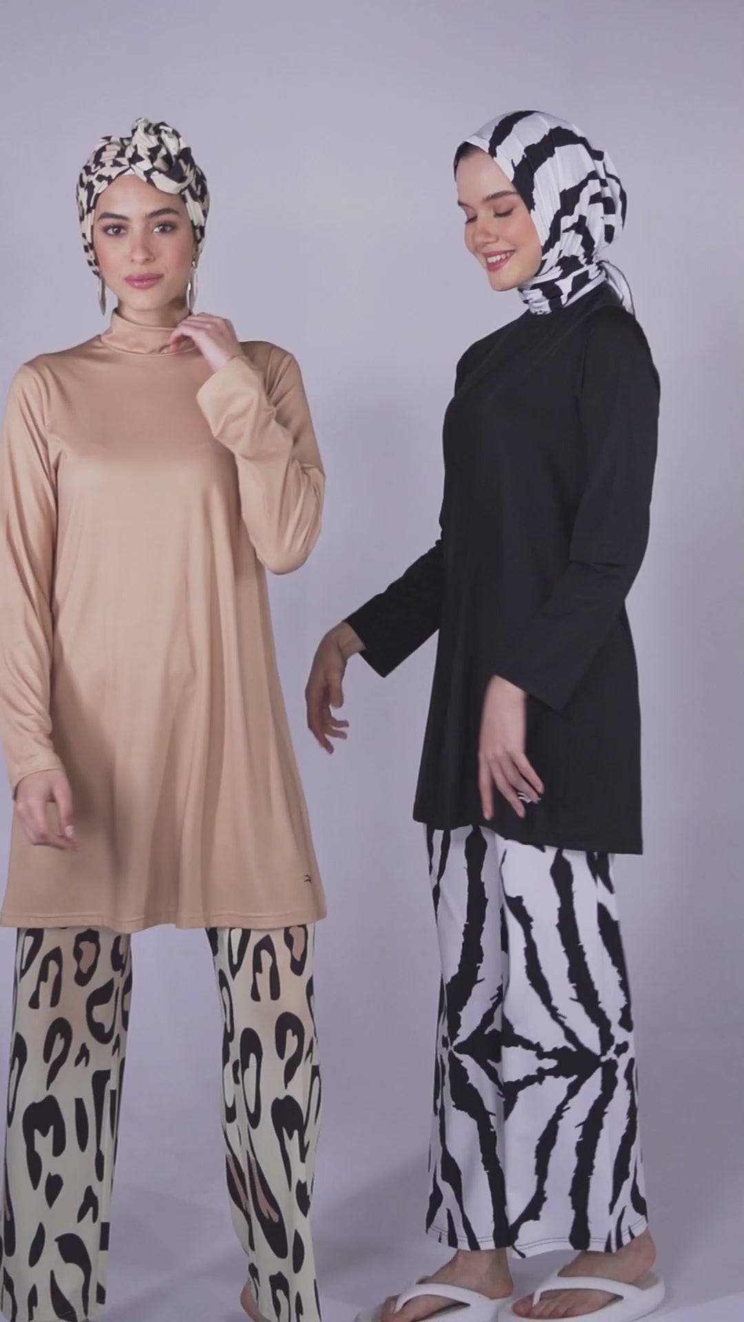 Zebra Print Modest Burkini