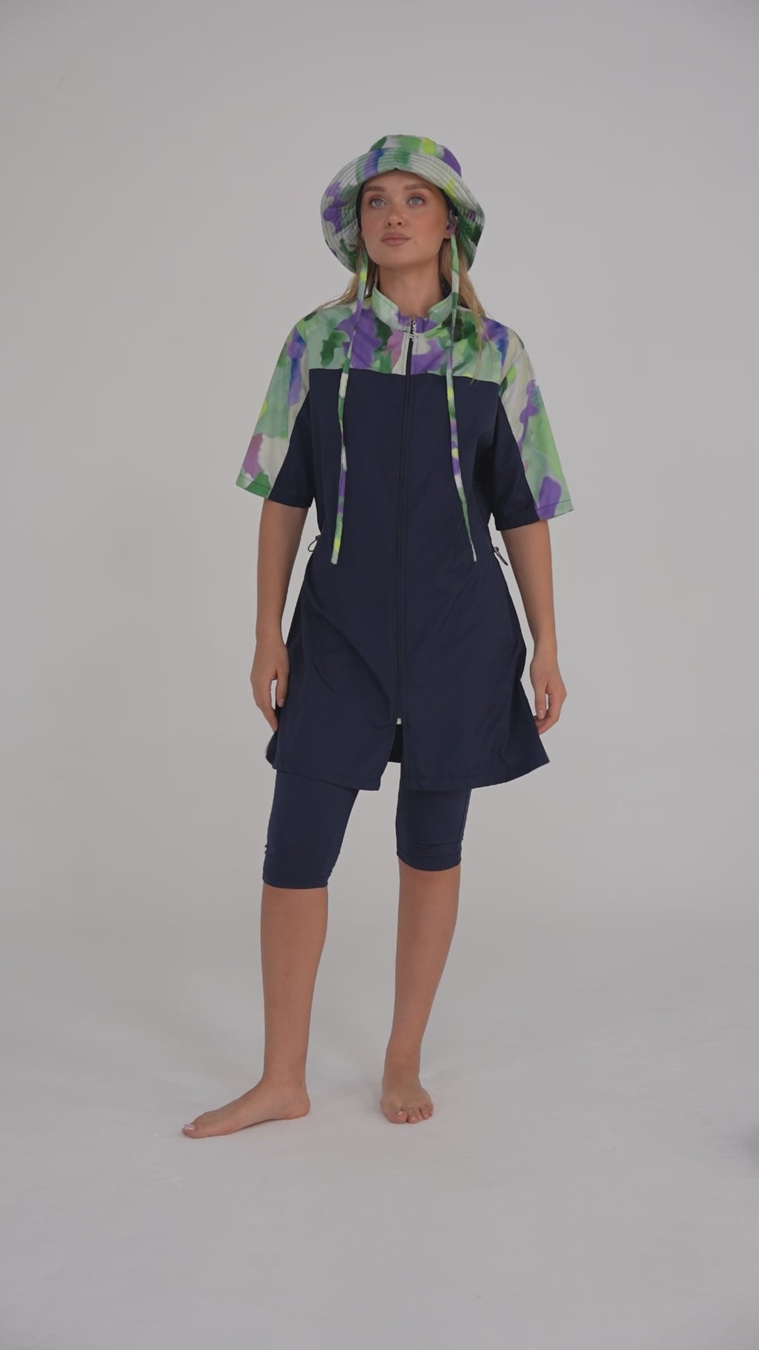 Navy Sporty Burkini Set
