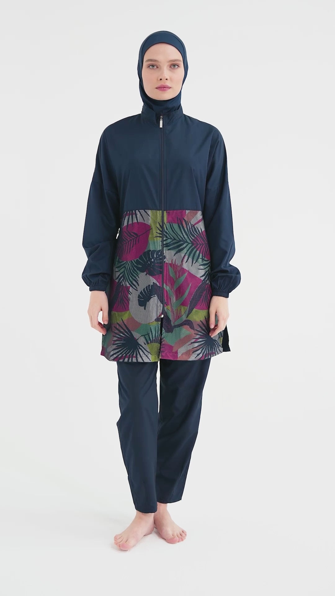Artistic Charm Meets Modesty Modest Swimwear