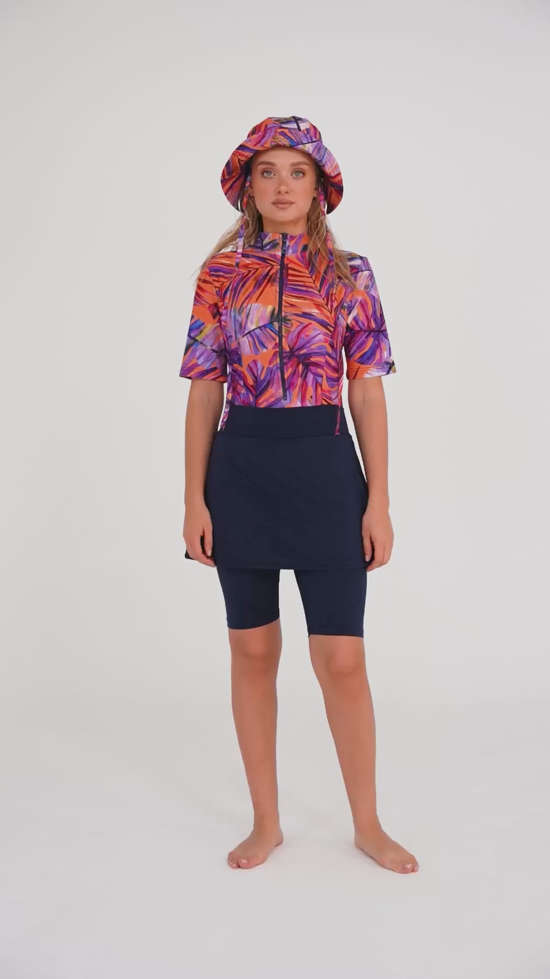 Sunset Tropics Sport Burkini Set