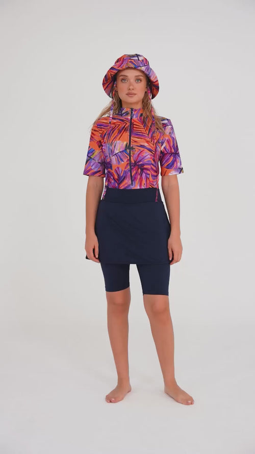 Sunset Tropics Sport Burkini Set
