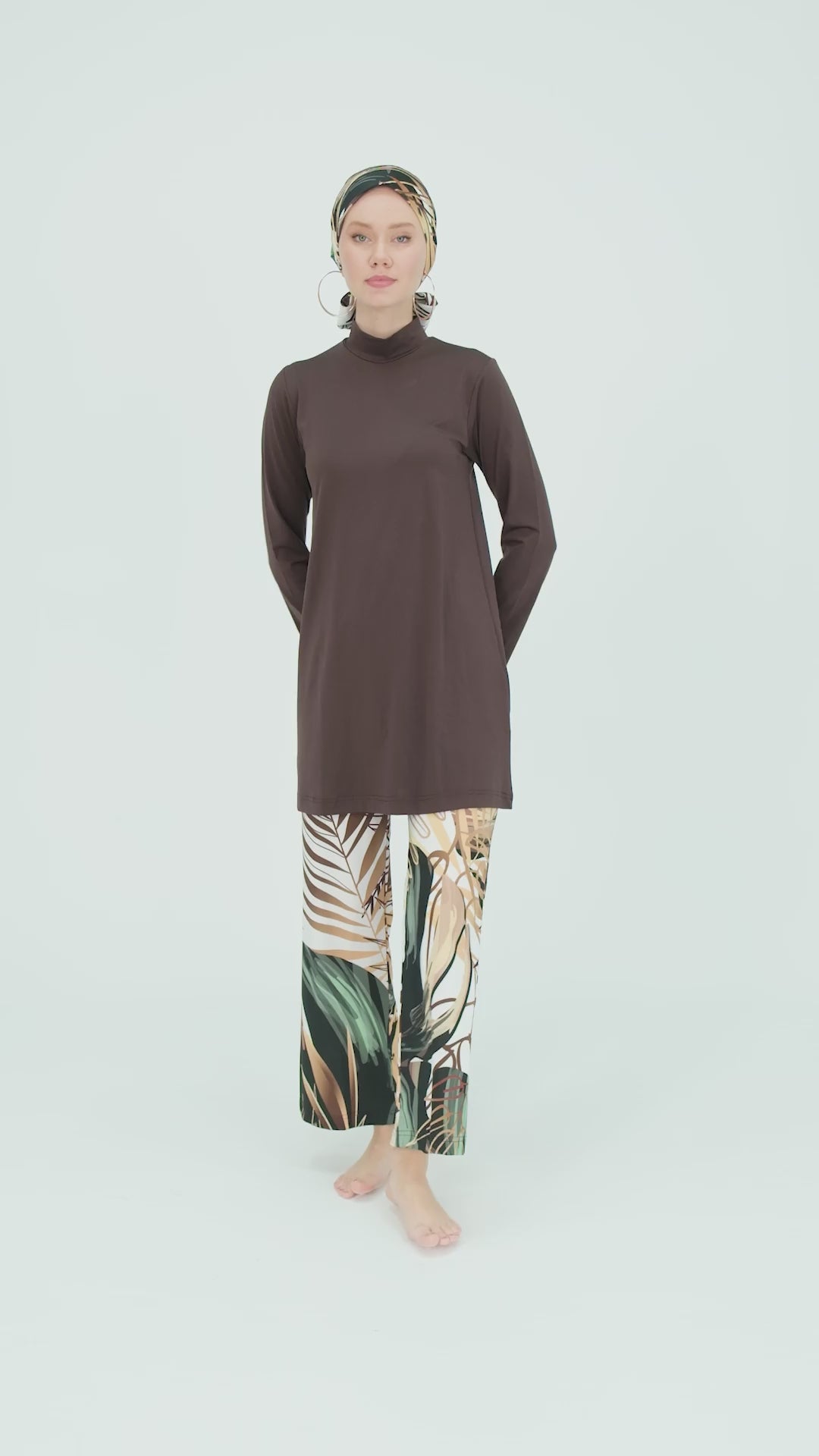 Desert Mirage Rich Brown Modest Swimwear