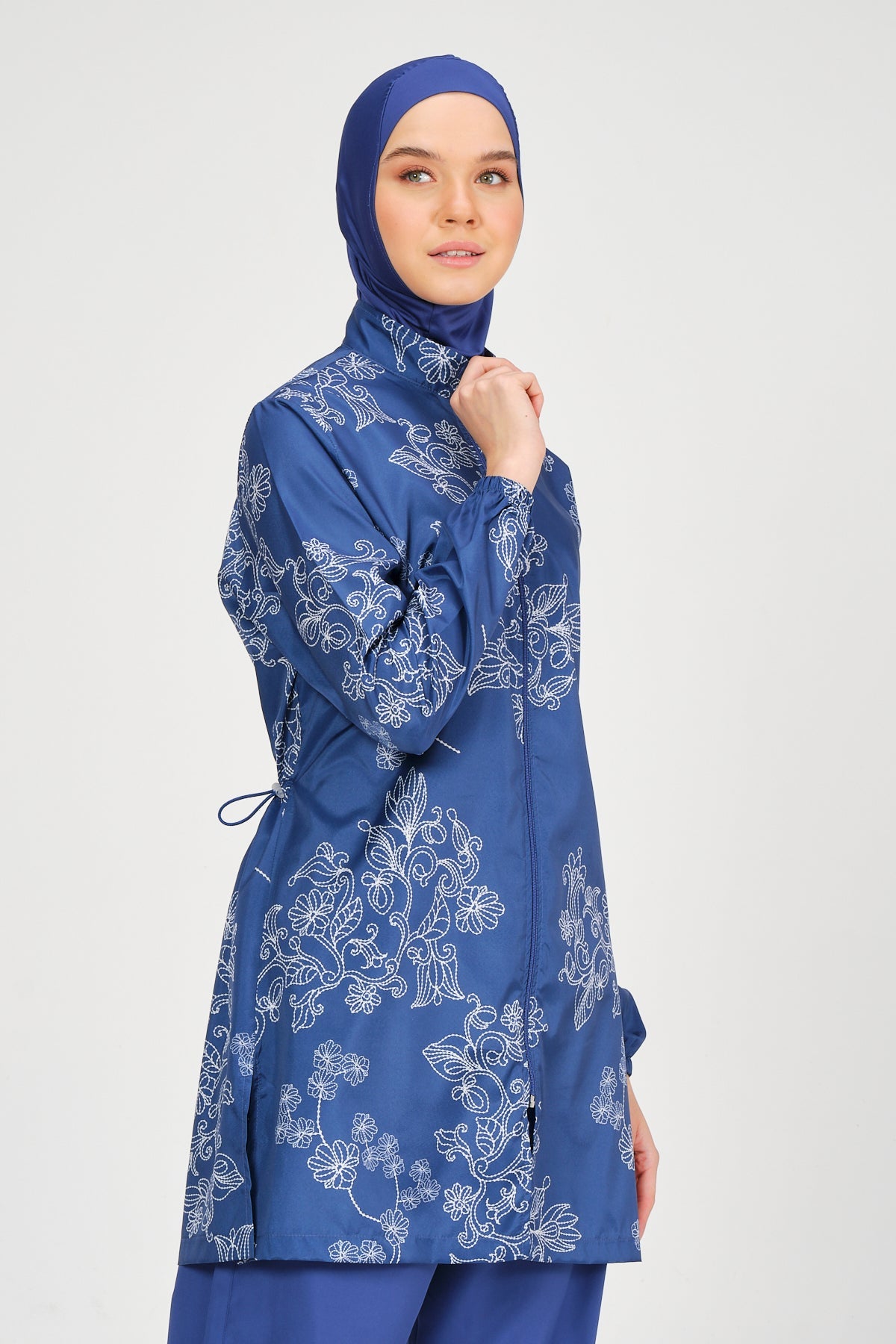 Modest Floral Embroidered Burkini