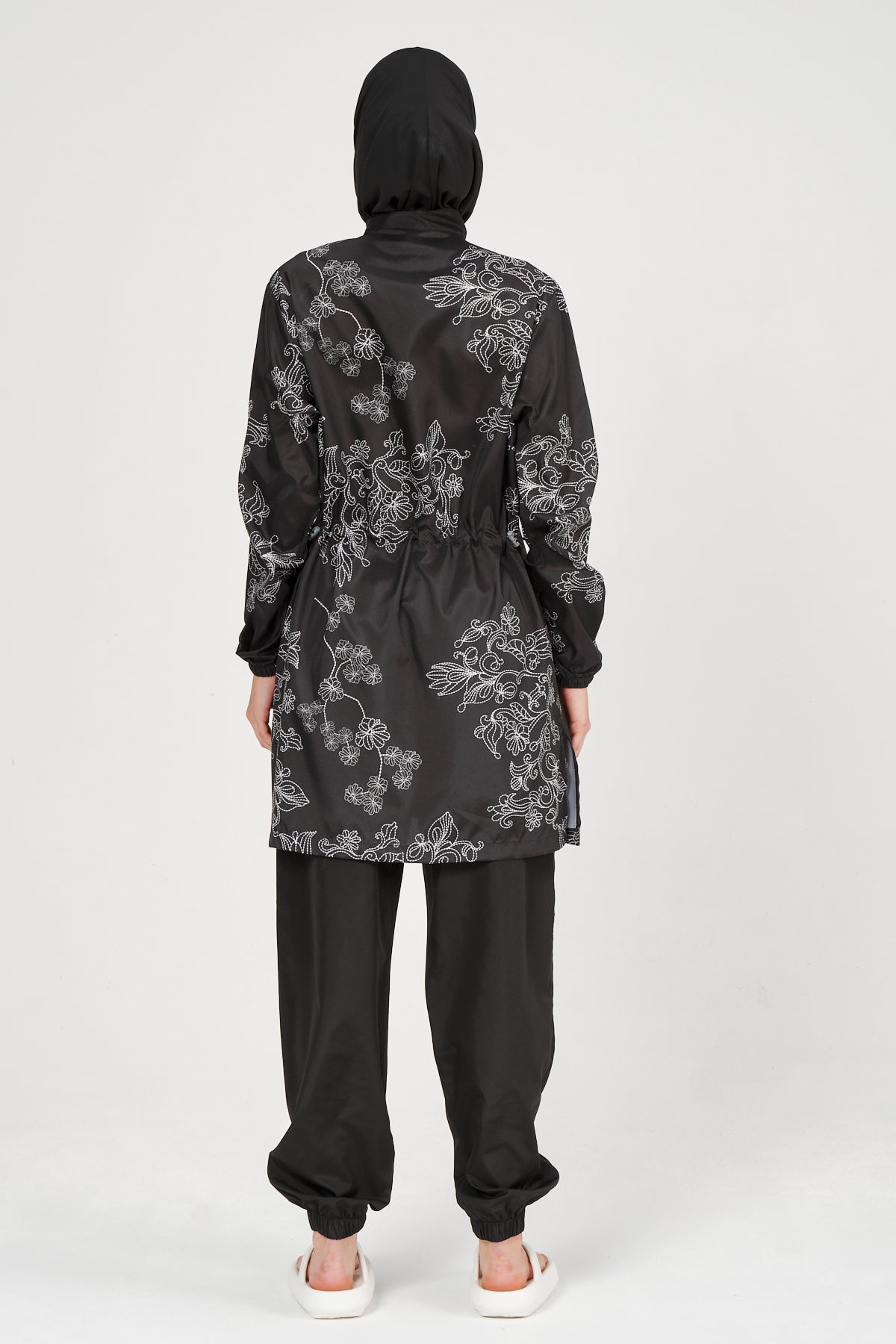 Modest Floral Embroidered Burkini