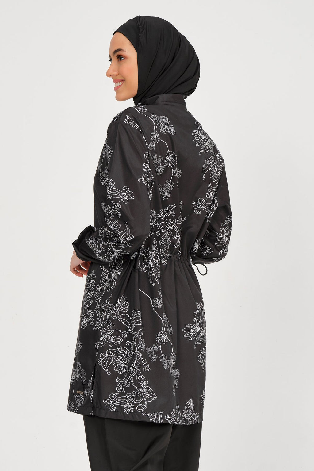 Modest Floral Embroidered Burkini