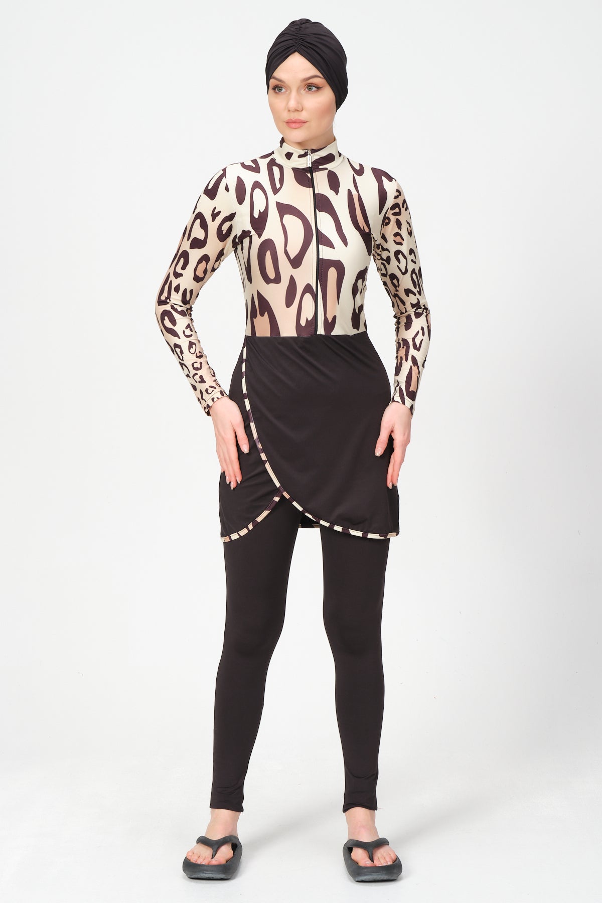 Leopard - Full Coverage Swimsuit Burkini