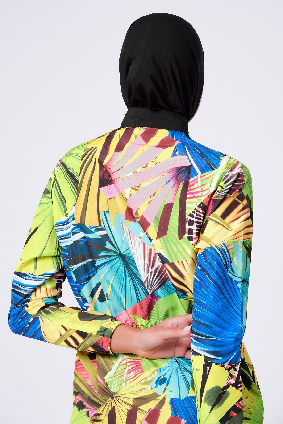 Tropical Print Parachute  Burkini